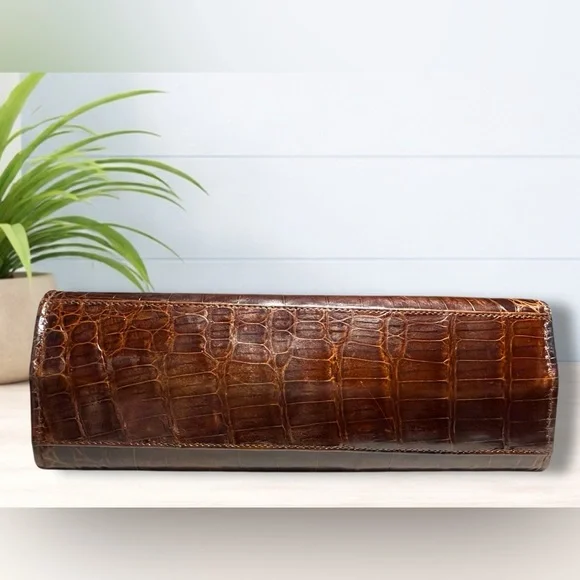 Vintage 1940’s-50’s - Genuine Crocodile Leather Women's Bag & Coin Purse - Picture 10 of 15